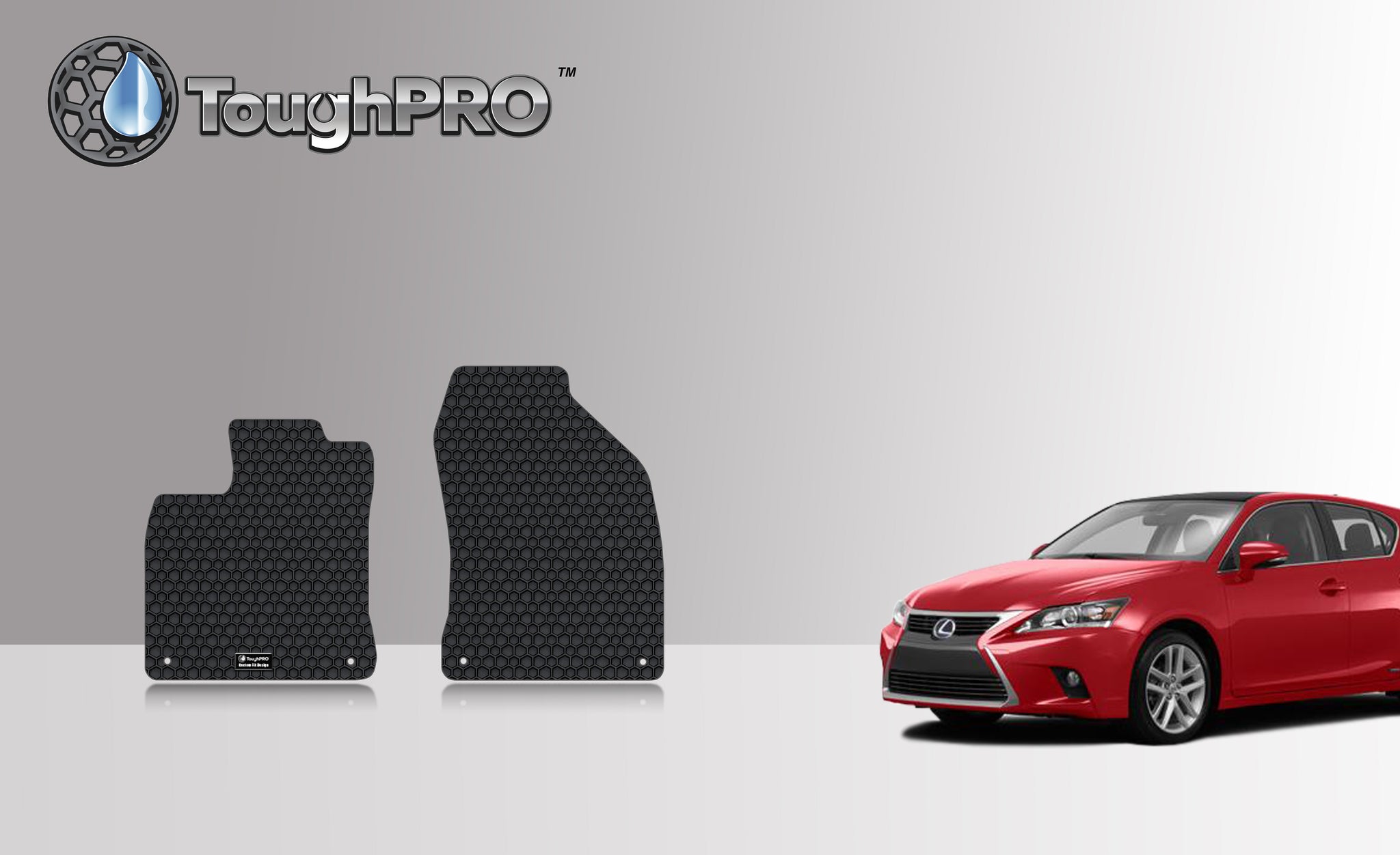 CUSTOM FIT FOR LEXUS CT200H 2015 Two Front Mats