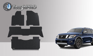 CUSTOM FIT FOR NISSAN Armada 2016 Front Row 2nd Row 3rd Row (With Center Console)