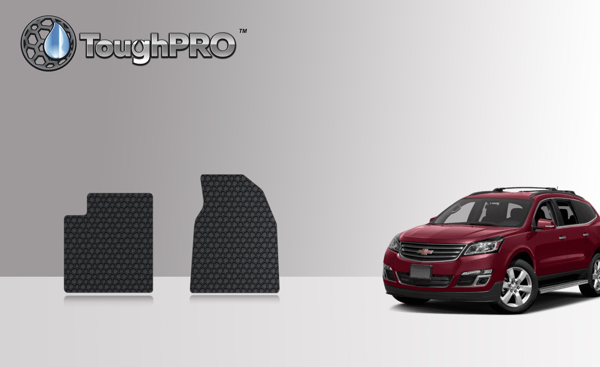 CUSTOM FIT FOR CHEVROLET Traverse 2016 Two Front Mats BENCH