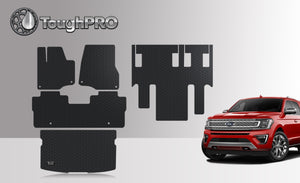 CUSTOM FIT FOR FORD Expedition (Bucket No Console) 2020 Front Row 2nd Row 3rd Row Trunk Mat