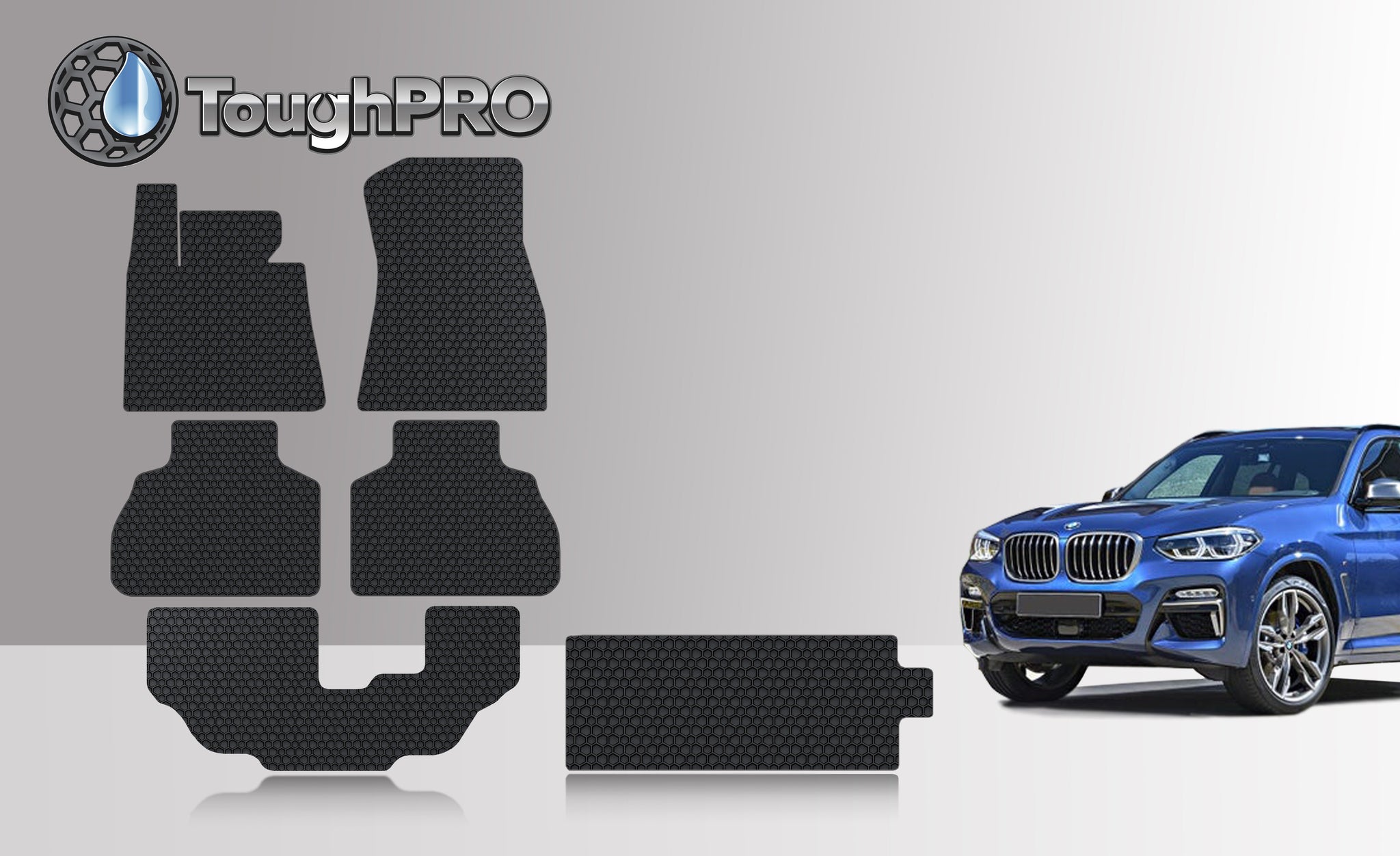 CUSTOM FIT FOR BMW X7 2022 1st, 2nd & 3rd Row + Cargo (2nd Row Bench)