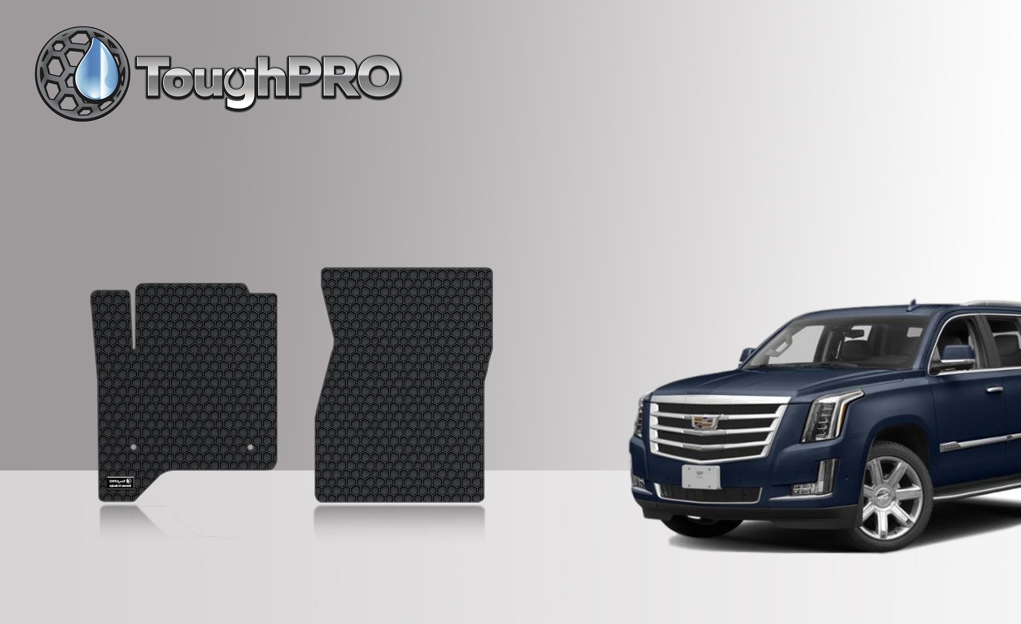 CUSTOM FIT FOR CADILLAC Escalade 2015 Two Front Mats