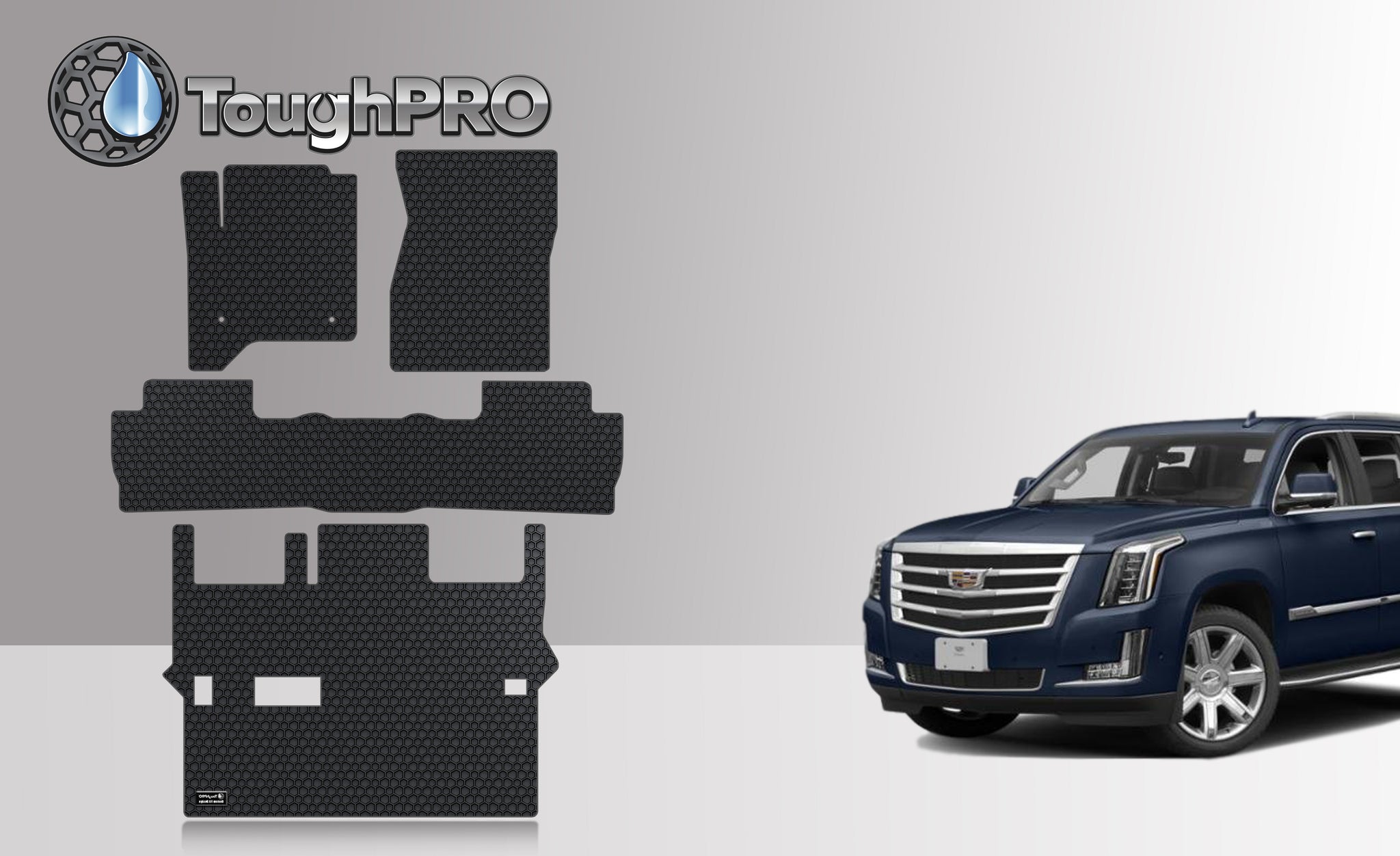 CUSTOM FIT FOR CADILLAC Escalade 2017 Front Row 2nd Row 3rd Row BENCH SEATING