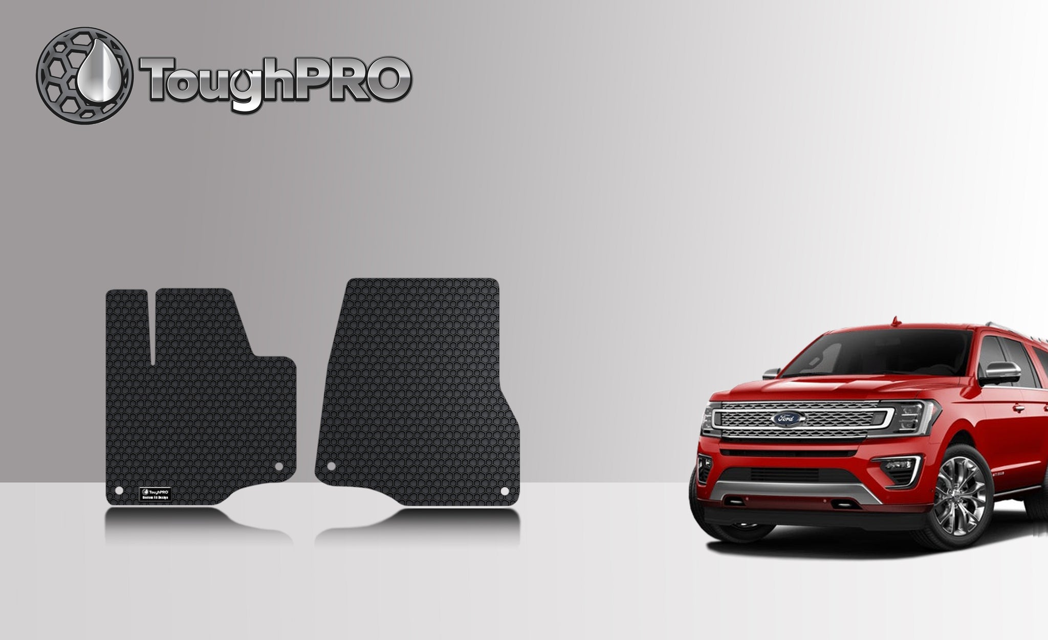 CUSTOM FIT FOR FORD Expedition Max 2020 Two Front Mats