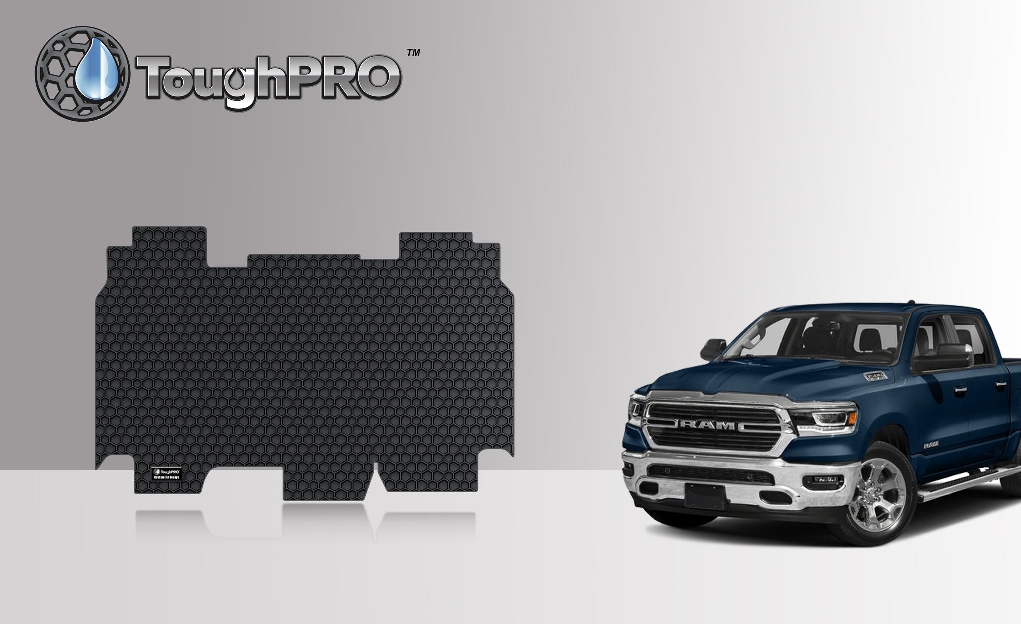 CUSTOM FIT FOR DODGE RAM 1500 Crew Cab 2019 Second Row (With Out Rear Under-Seat Storage)