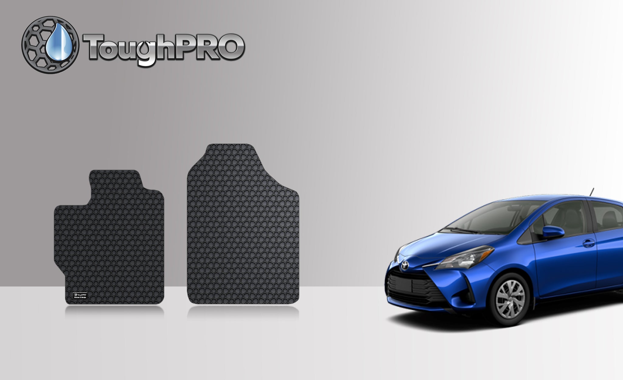 CUSTOM FIT FOR TOYOTA Yaris 2010 Two Front Mats