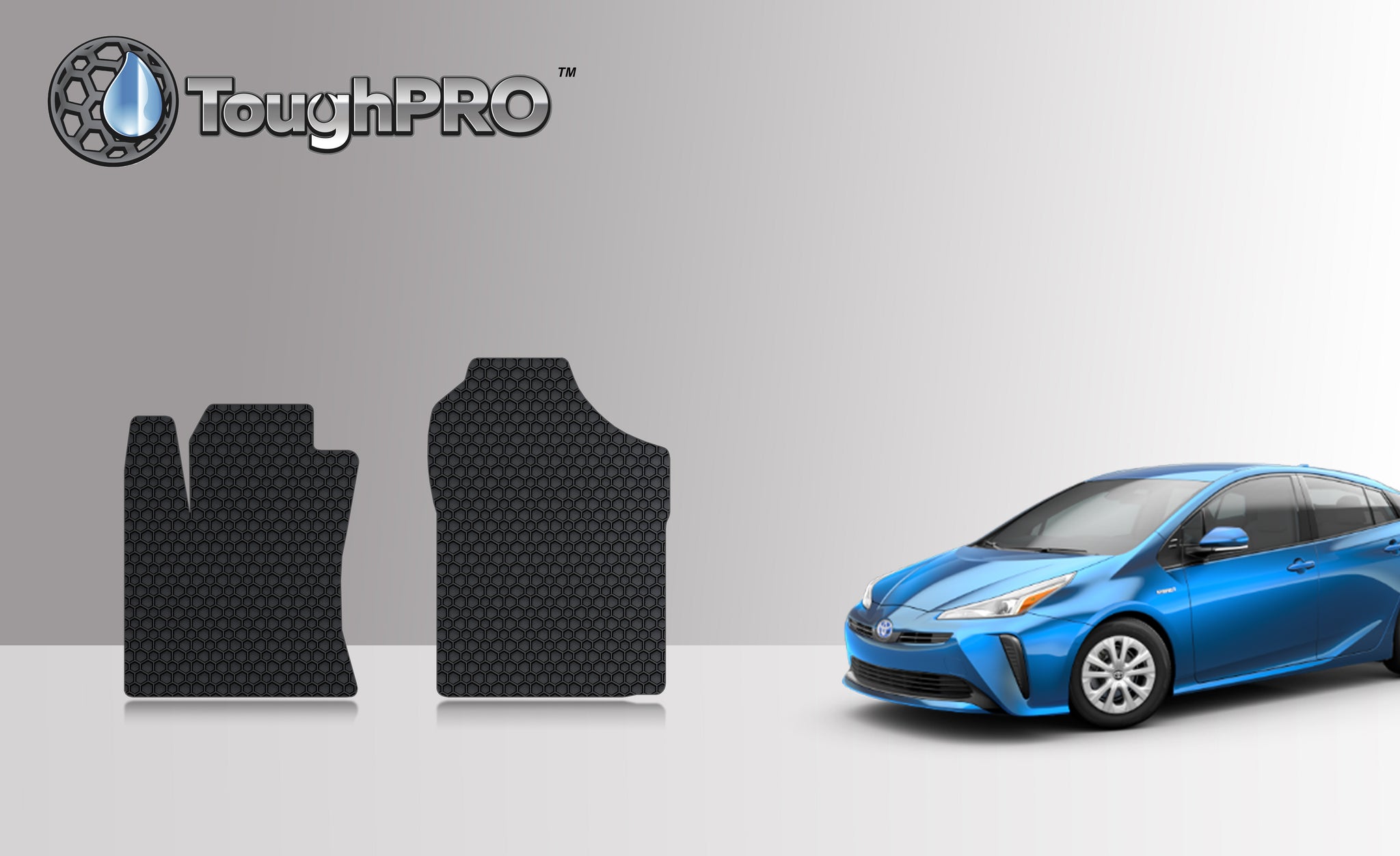 CUSTOM FIT FOR TOYOTA Prius 2019 Two Front Mats