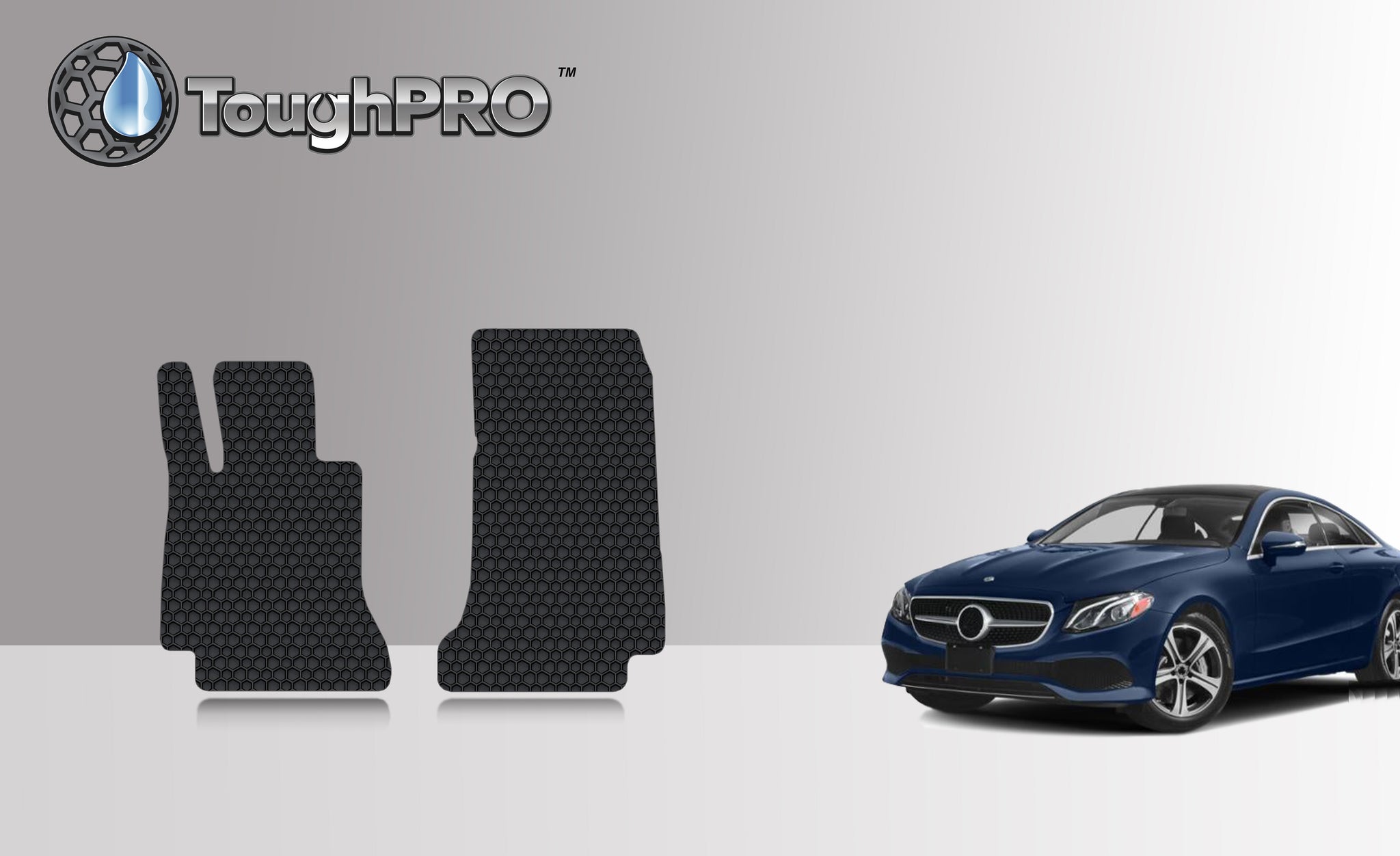 CUSTOM FIT FOR MERCEDES-BENZ E400 2018 Two Front Mats Coupe / Convertible Model
