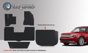 CUSTOM FIT FOR FORD Flex 2018 1st Row, 2nd Row, 3rd Row (2nd Row Bench) and Cargo Mat