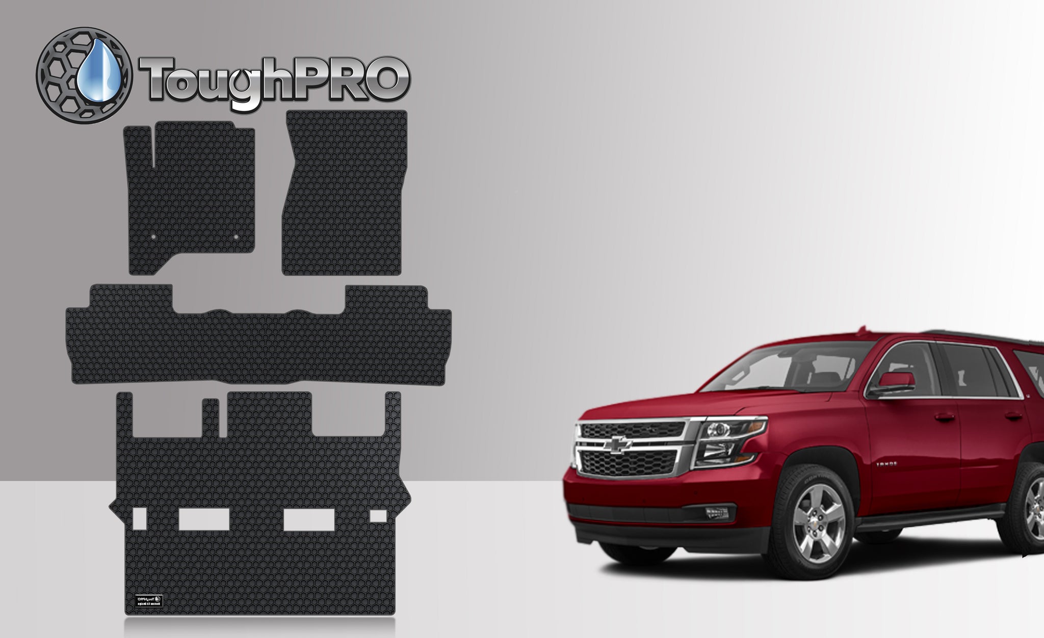 CUSTOM FIT FOR CHEVROLET Tahoe 2016 Front Row 2nd Row 3rd Row 2nd Row BUCKET SEATING