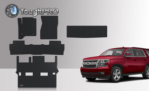 CUSTOM FIT FOR CHEVROLET Tahoe 2017 Front Row 2nd Row 3rd Row Trunk Mat (3rd Row Up) 2nd Row BUCKET SEATING