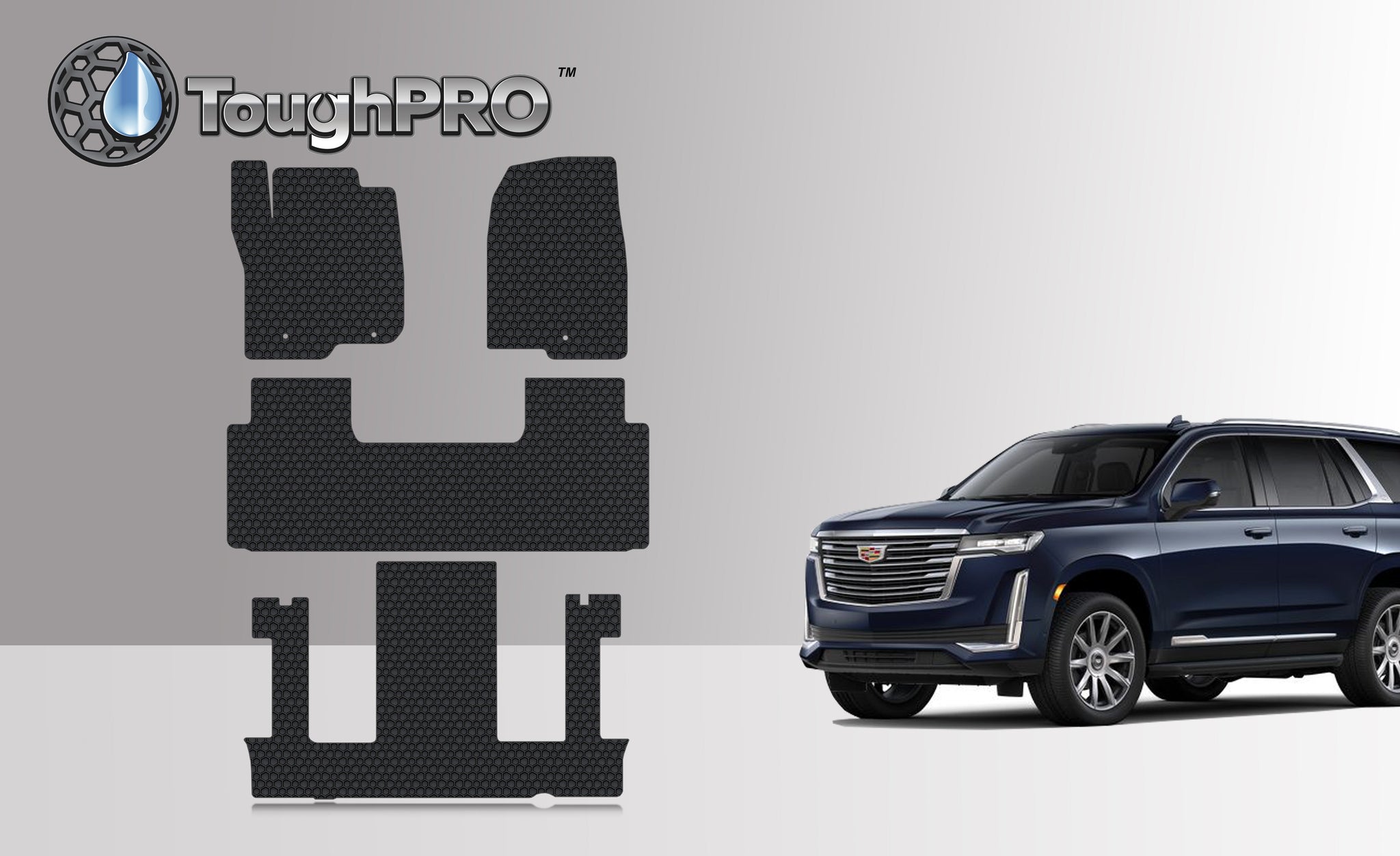 CUSTOM FIT FOR CADILLAC Escalade ESV 2023 Front Row 2nd Row 3rd Row 2nd Row BUCKET SEATING