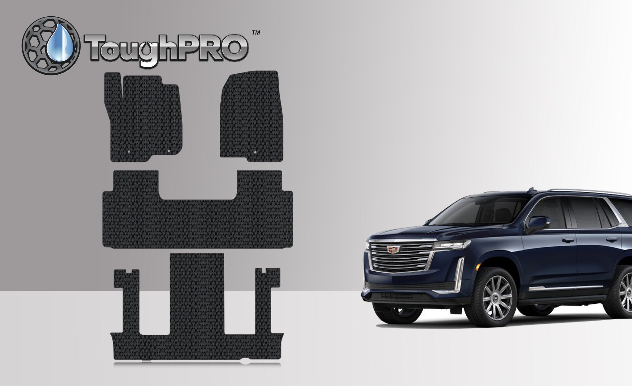 CUSTOM FIT FOR CADILLAC Escalade ESV 2022 Front Row 2nd Row 3rd Row 2nd Row BUCKET SEATING