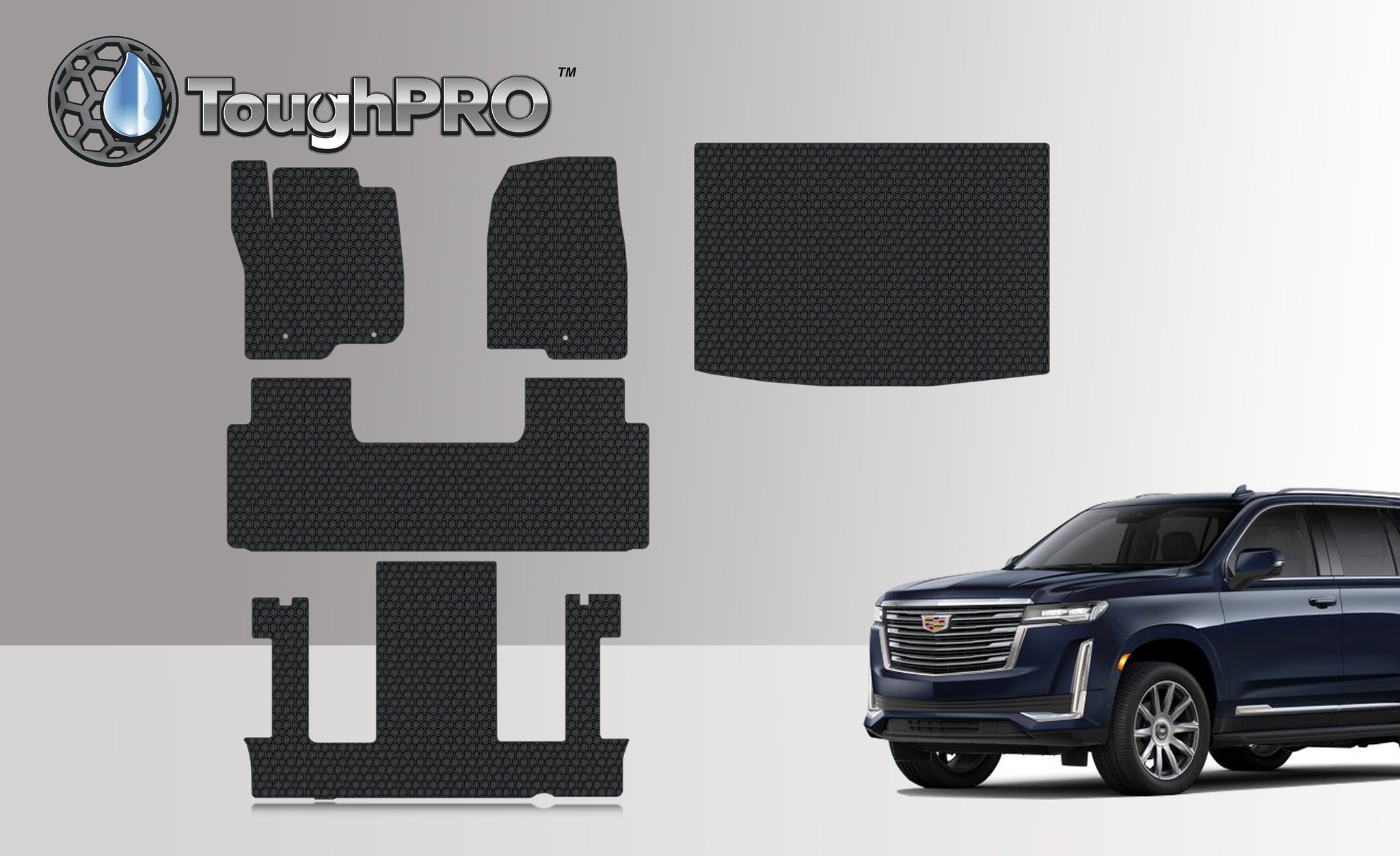 CUSTOM FIT FOR CADILLAC Escalade ESV 2023 Front Row 2nd Row 3rd Row + Cargo 2nd Row BUCKET SEATING