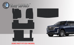 CUSTOM FIT FOR CADILLAC Escalade 2021 Front Row 2nd Row 3rd Row Trunk Mat (3rd Row Up) 2nd Row BENCH SEATING
