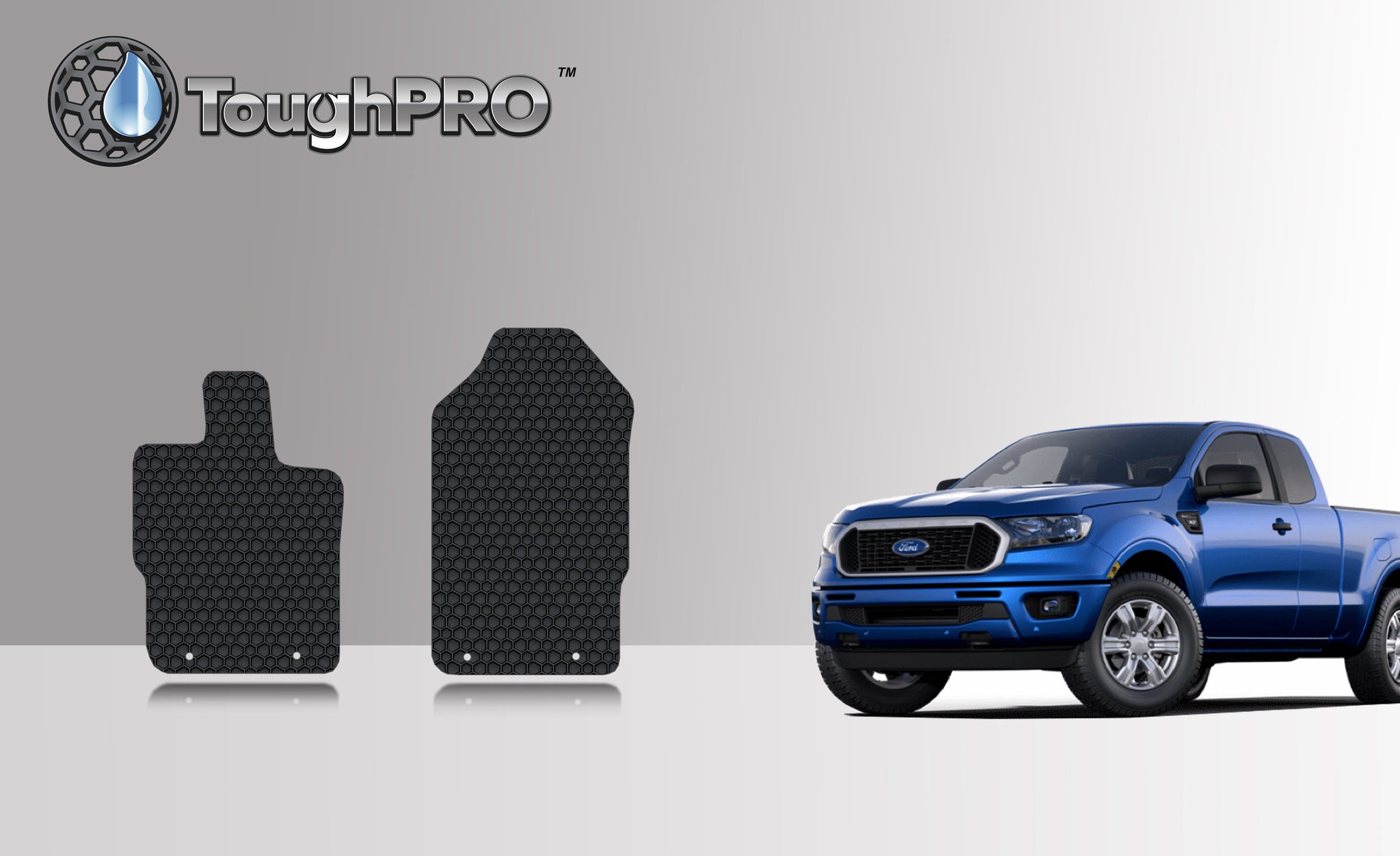 CUSTOM FIT FOR FORD Ranger 2022 Two Front Mats