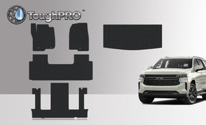 CUSTOM FIT FOR CHEVROLET Tahoe 2023 Front Row 2nd Row 3rd Row Trunk Mat (3rd Row Up) 2nd Row BUCKET SEATING