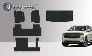 CUSTOM FIT FOR CHEVROLET Tahoe 2022 Front Row 2nd Row 3rd Row Trunk Mat (3rd Row Up) 2nd Row BENCH SEATING