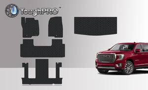 CUSTOM FIT FOR GMC Yukon 2023 Front Row 2nd Row 3rd Row Trunk Mat (3rd Row Up) 2nd Row BUCKET SEATING