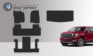 CUSTOM FIT FOR GMC Yukon 2022 Front Row 2nd Row 3rd Row Trunk Mat (3rd Row Up) 2nd Row BUCKET SEATING