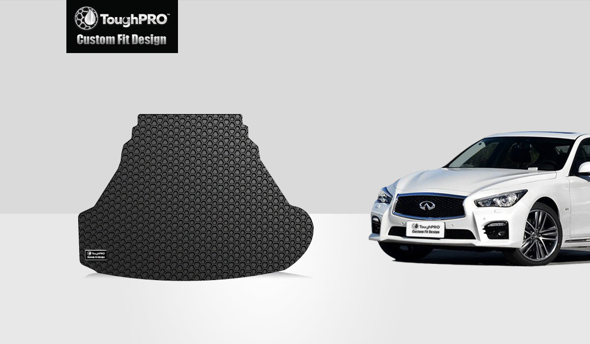 CUSTOM FIT FOR INFINITI Q50 2017 Trunk Mat (3.0t model's engine  No Spare Tire  No Hybrid)