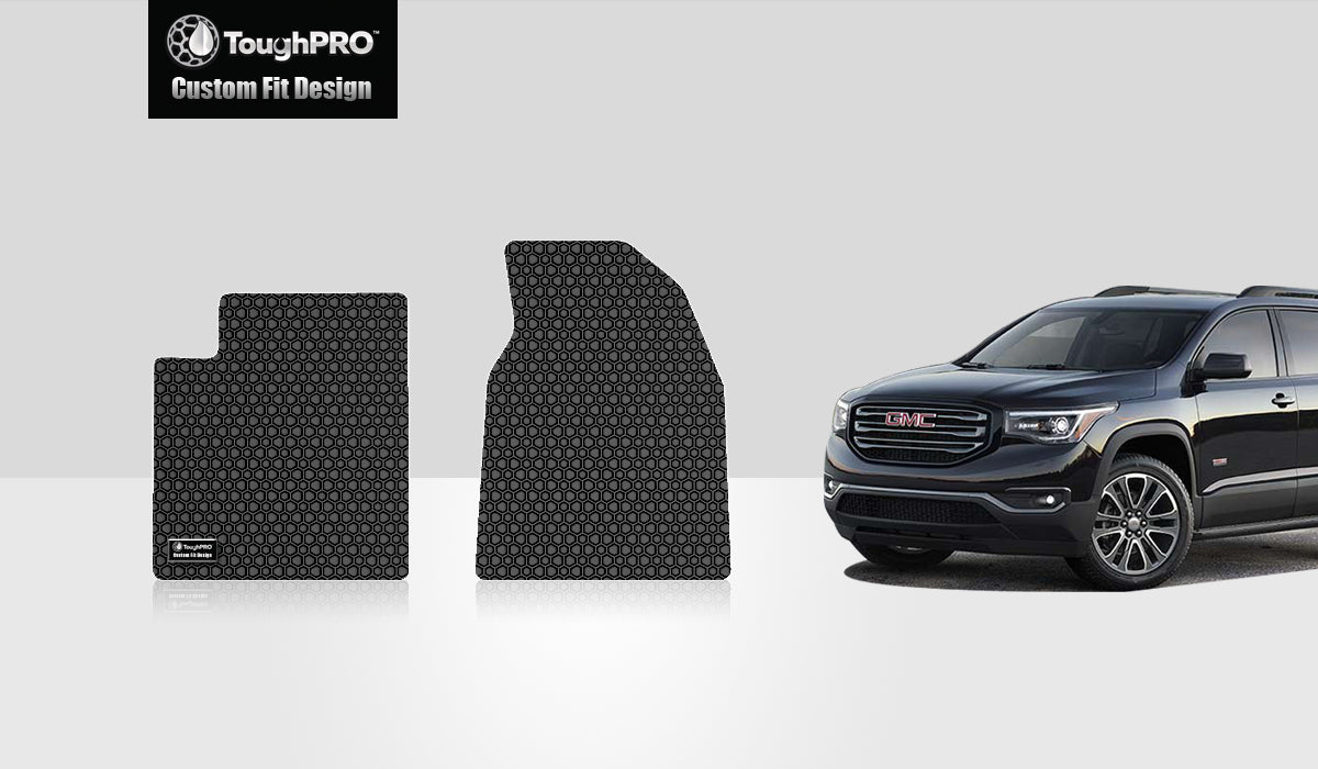 CUSTOM FIT FOR GMC Acadia 2016 Two Front Mats 2nd Row  BENCH SEATING