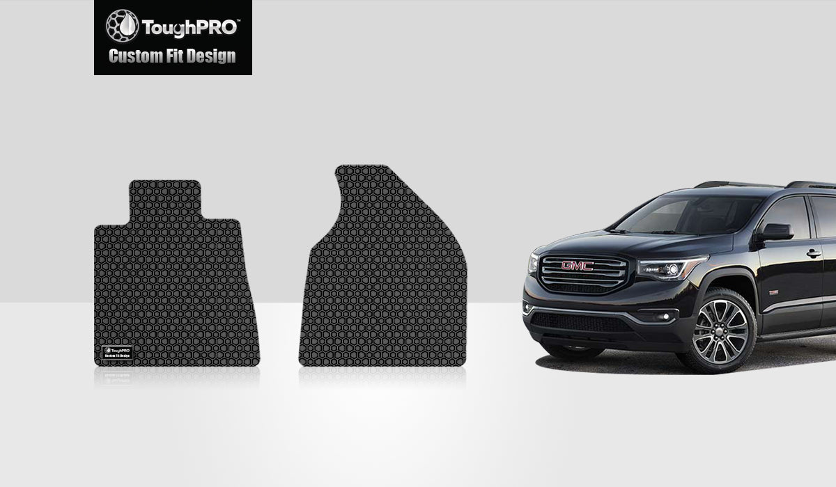 CUSTOM FIT FOR GMC Acadia Denali 2016 Two Front Mats 2nd Row  BUCKET SEATING