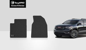 CUSTOM FIT FOR GMC Acadia 2010 Two Front Mats 2nd Row  BENCH SEATING
