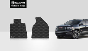 CUSTOM FIT FOR GMC Acadia 2013 Two Front Mats 2nd Row  BUCKET SEATING