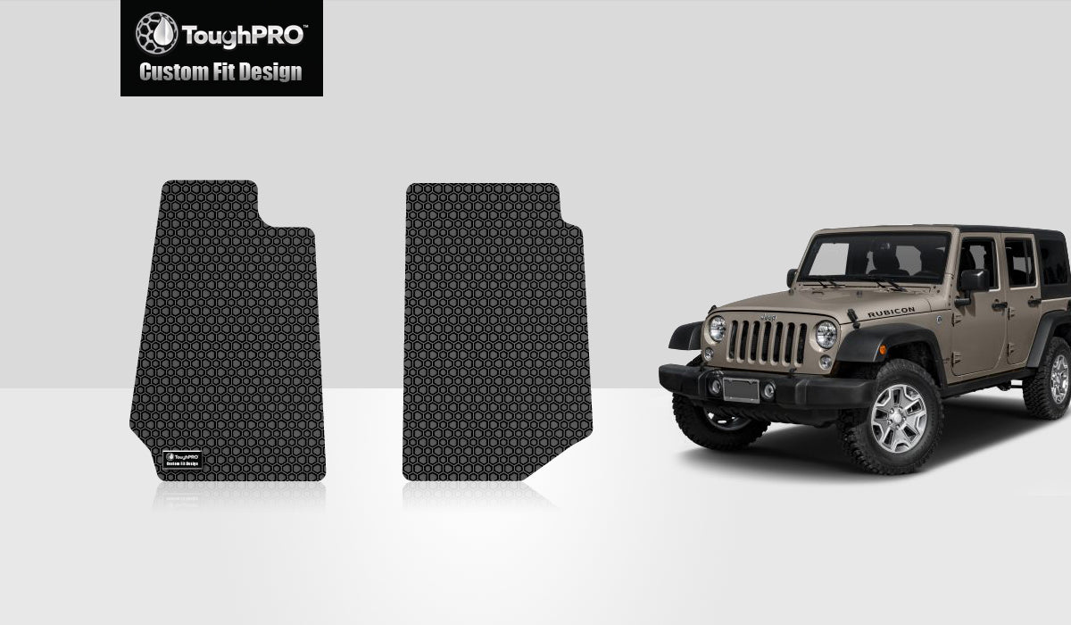 CUSTOM FIT FOR JEEP Wrangler Unlimited 2015 Two Front Mats 4 Door