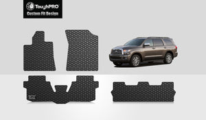 CUSTOM FIT FOR TOYOTA Sequoia 2017 Front Row  2nd Row  3rd Row
