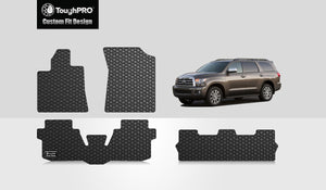 CUSTOM FIT FOR TOYOTA Sequoia 2019 Front Row  2nd Row  3rd Row