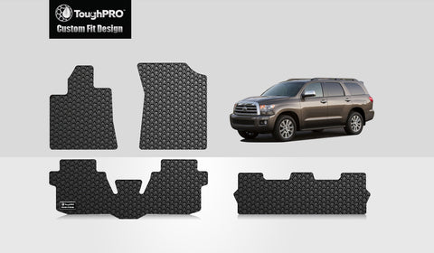 CUSTOM FIT FOR TOYOTA Sequoia 2013 Front Row  2nd Row  3rd Row