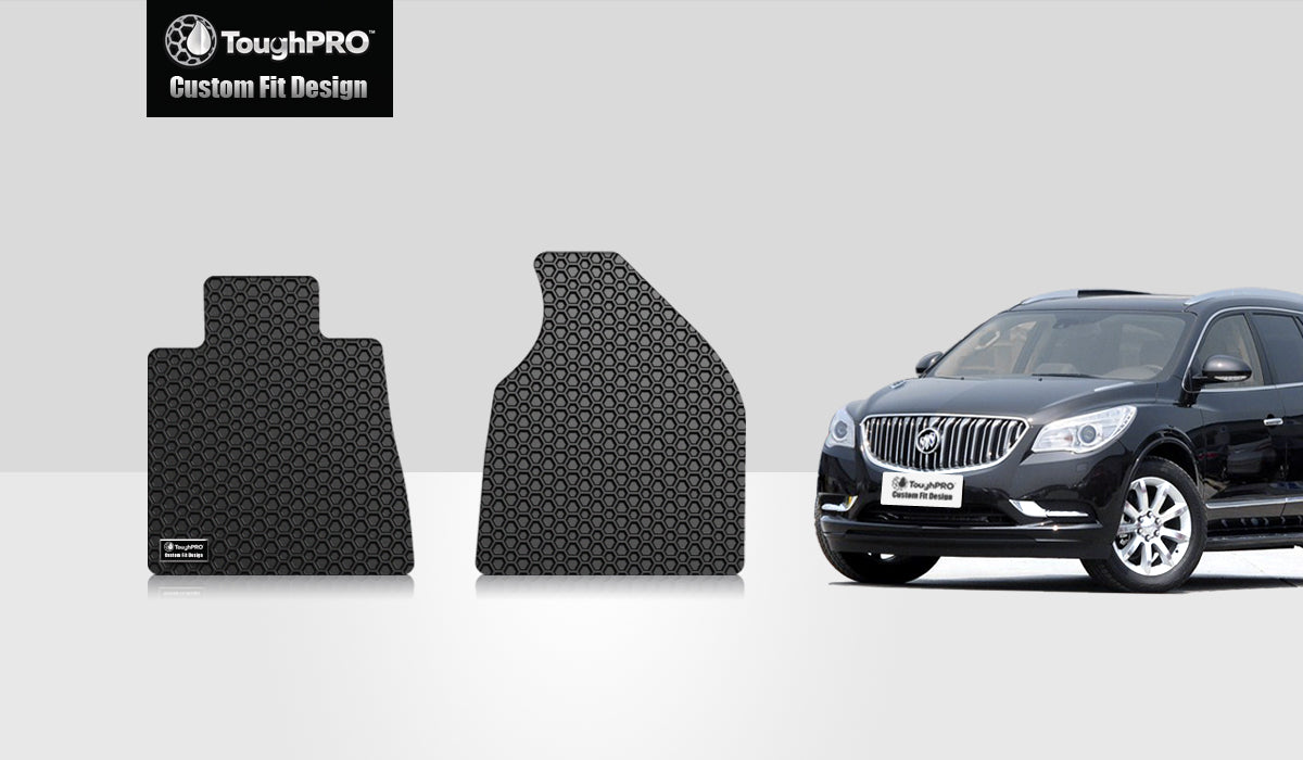CUSTOM FIT FOR BUICK Enclave 2012 Two Front Mats For Bucket Seating