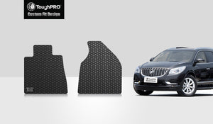 CUSTOM FIT FOR BUICK Enclave 2011 Two Front Mats For Bucket Seating