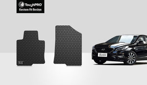 CUSTOM FIT FOR HYUNDAI Sonata 2015 Two Front Mats Limited Model