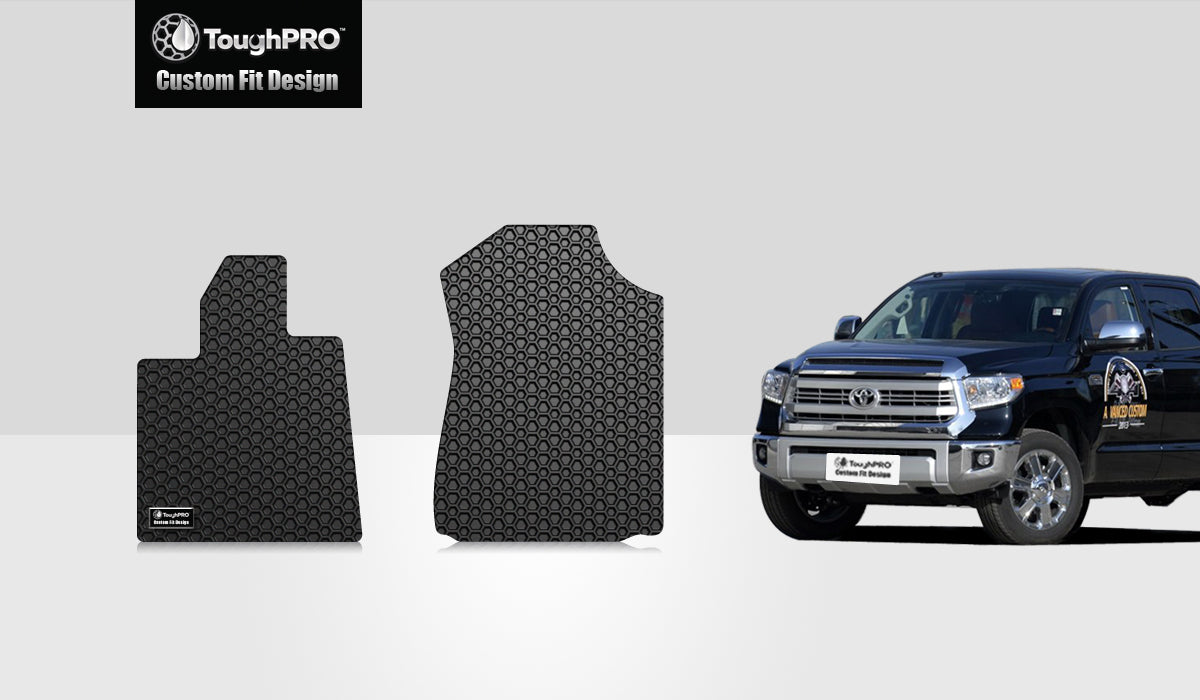 CUSTOM FIT FOR TOYOTA Tundra 2011 Two Front Mats Double Cab