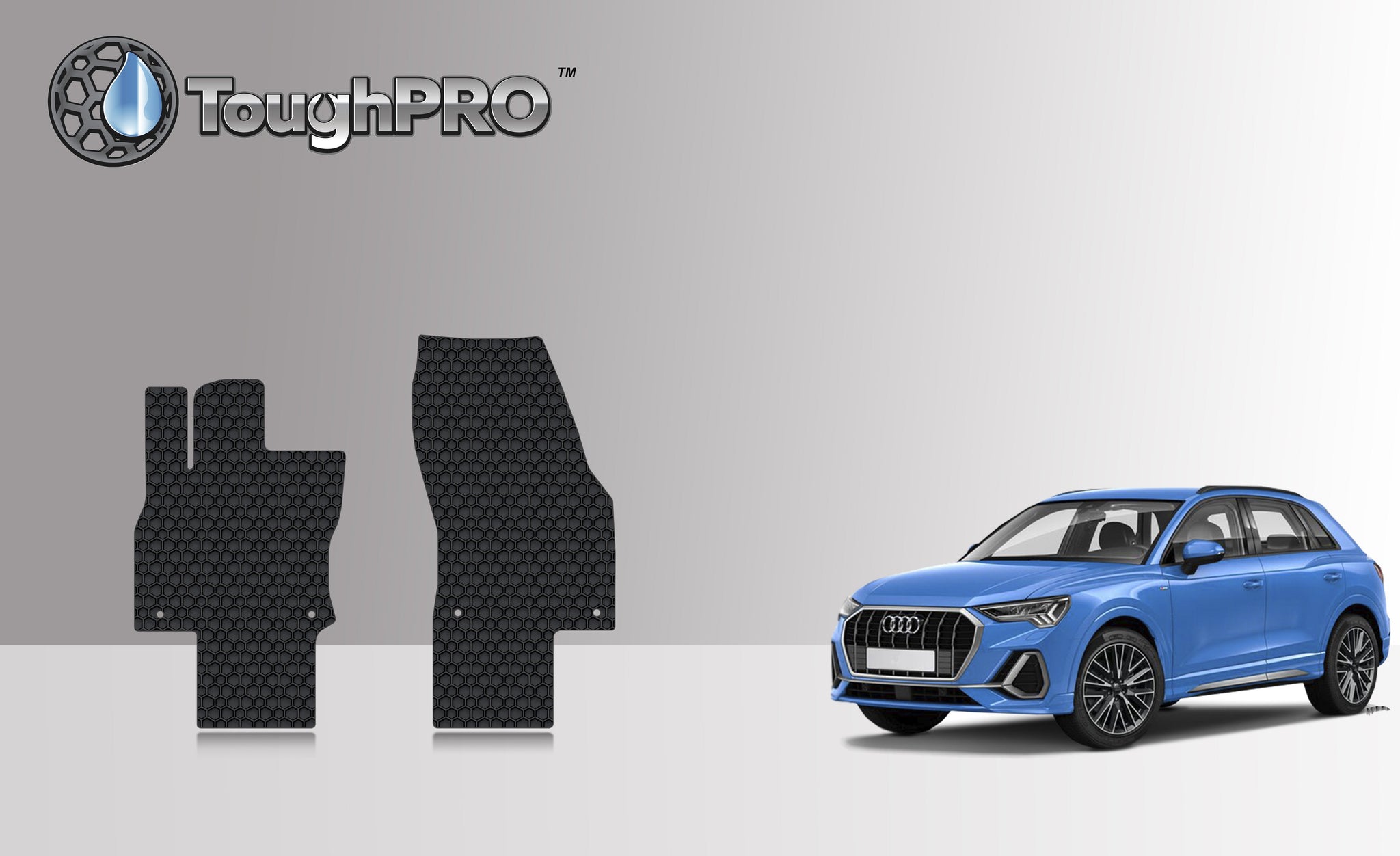 CUSTOM FIT FOR AUDI Q3 2023 Two Front Mats