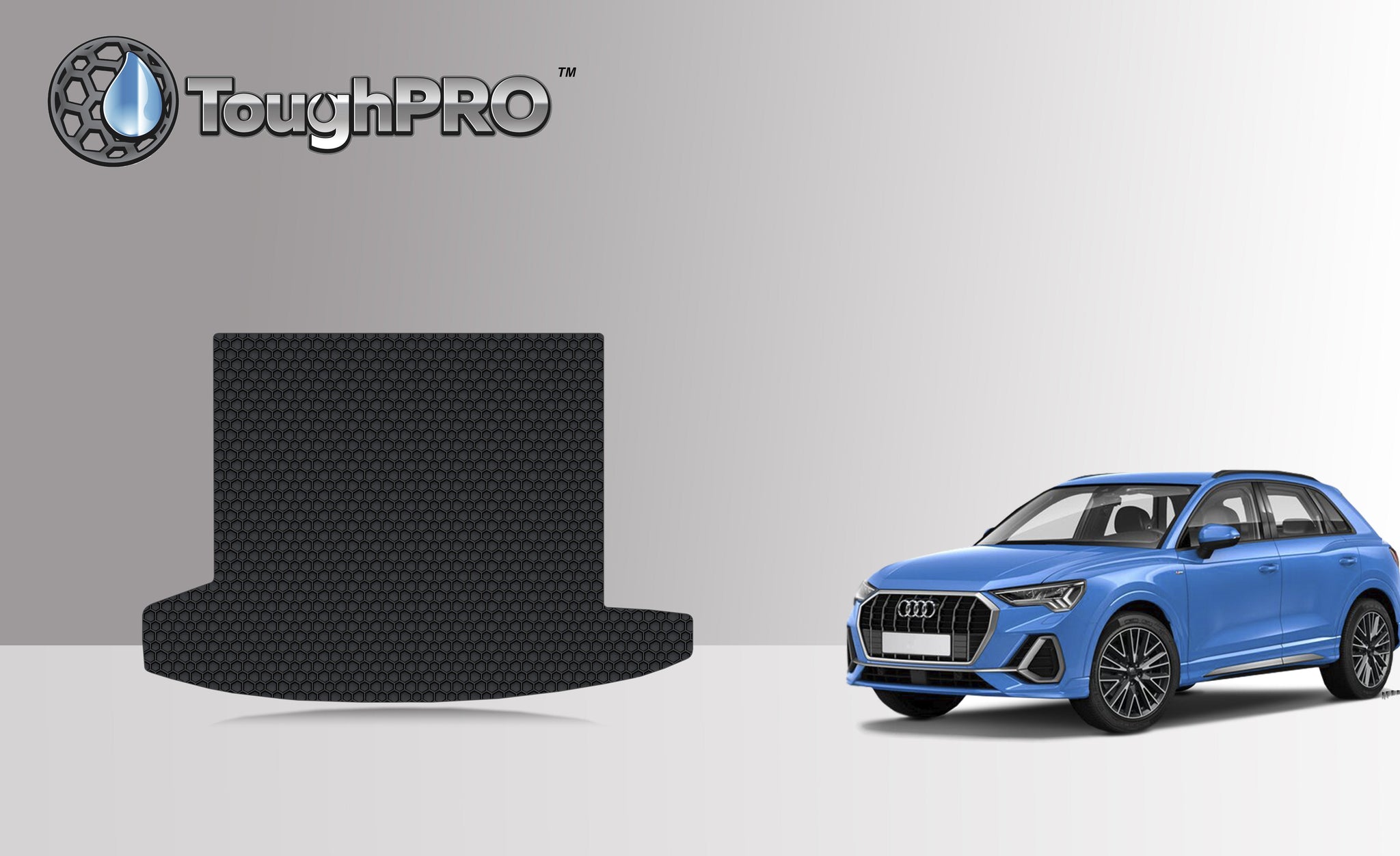 CUSTOM FIT FOR AUDI Q3 2023 Cargo Mat Down Position ToughPRO