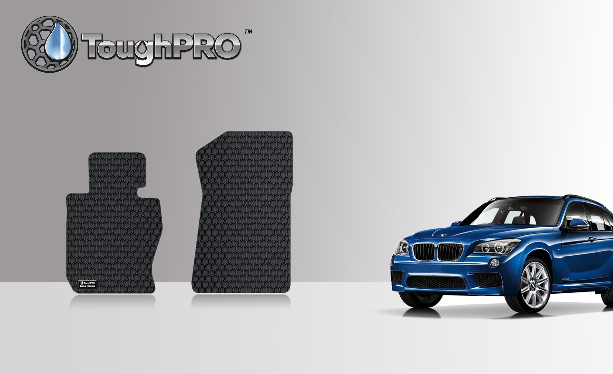 CUSTOM FIT FOR BMW X1 2013 Two Front Mats All Wheel Drive (xDrive)
