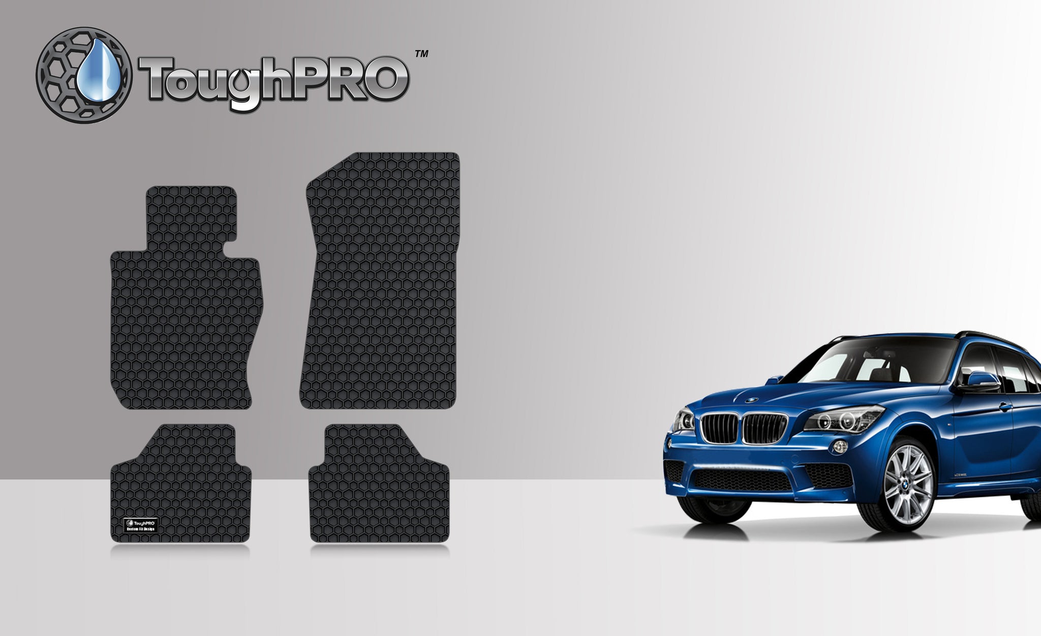 CUSTOM FIT FOR BMW X1 2010 1st & 2nd Row All Wheel Drive (xDrive)
