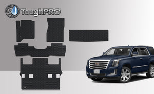 CUSTOM FIT FOR CADILLAC Escalade 2019 Front Row 2nd Row 3rd Row Trunk Mat (3rd Row Up) 2nd Row BUCKET SEATING