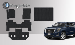 CUSTOM FIT FOR CADILLAC Escalade ESV 2020 Front Row 2nd Row 3rd Row Trunk Mat (3rd Row Up) 2nd Row BUCKET SEATING