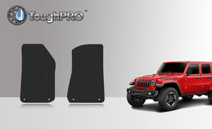 CUSTOM FIT FOR JEEP Wrangler Unlimited 2018 Two Front Mats 4 Door JL