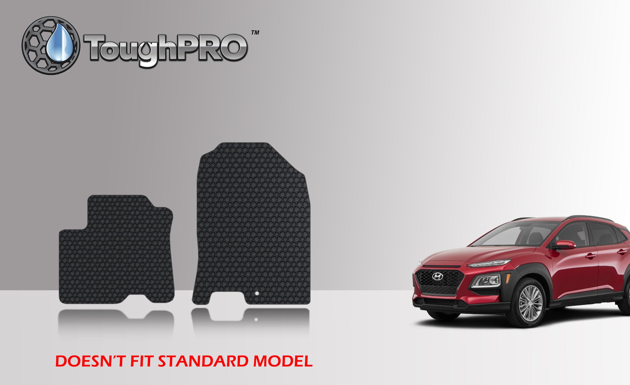 CUSTOM FIT FOR HYUNDAI Kona Electric 2020 Two Front Mats