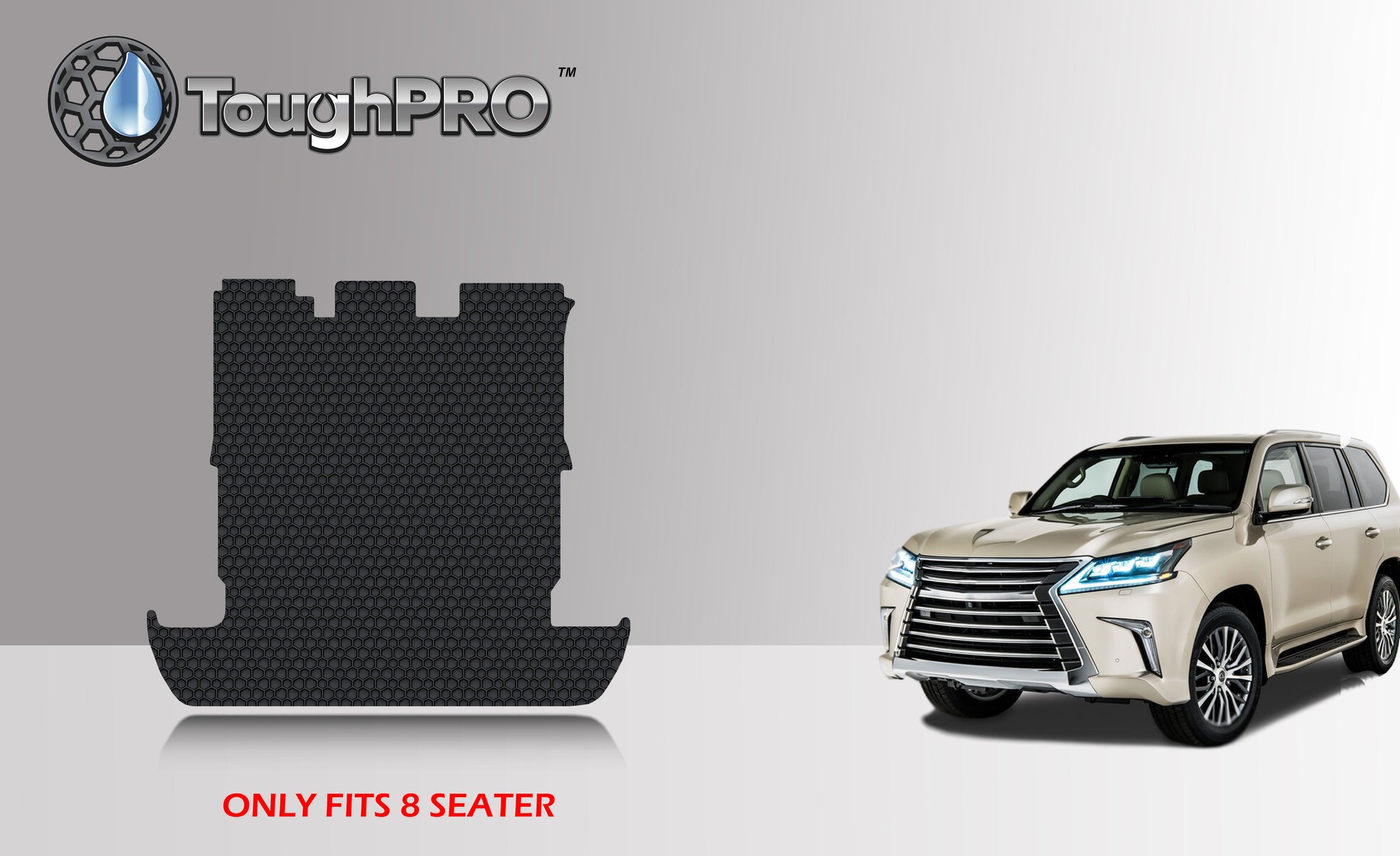CUSTOM FIT FOR LEXUS LX570 2020 Cargo Mat (WITHOUT 3RD ROW SEAT)