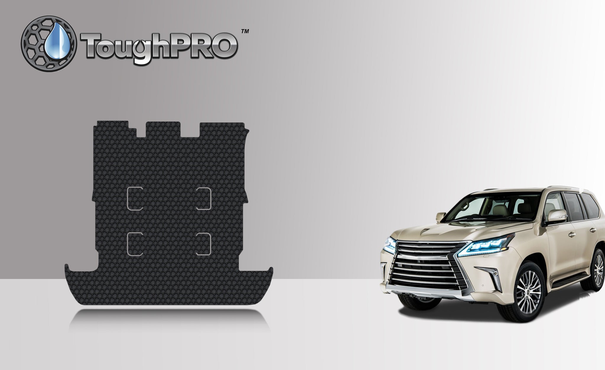 CUSTOM FIT FOR LEXUS LX570 2021 Cargo Mat (WITH 3RD ROW SEAT)