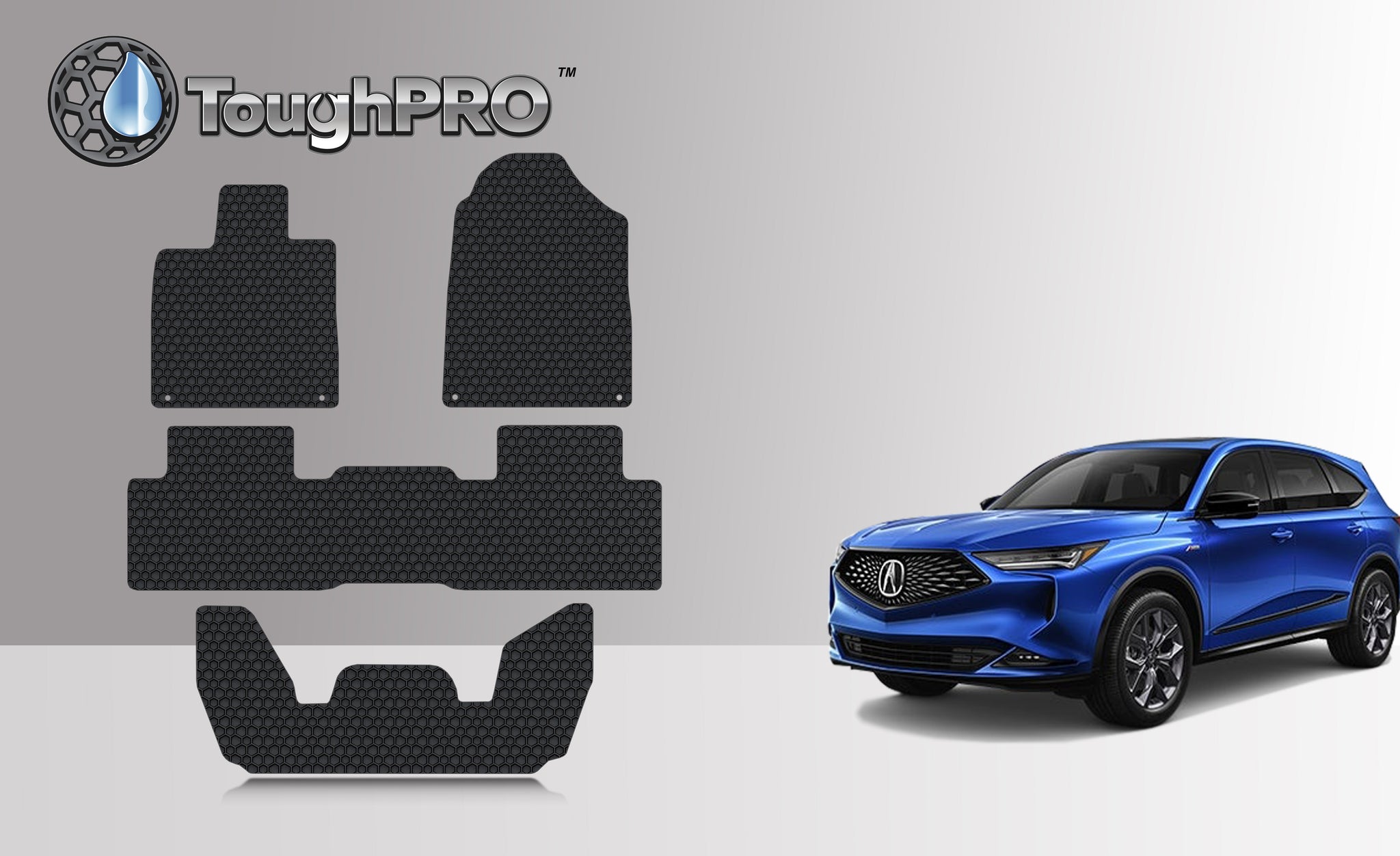 CUSTOM FIT FOR ACURA MDX 2022 Front Row 2nd Row 3rd Row