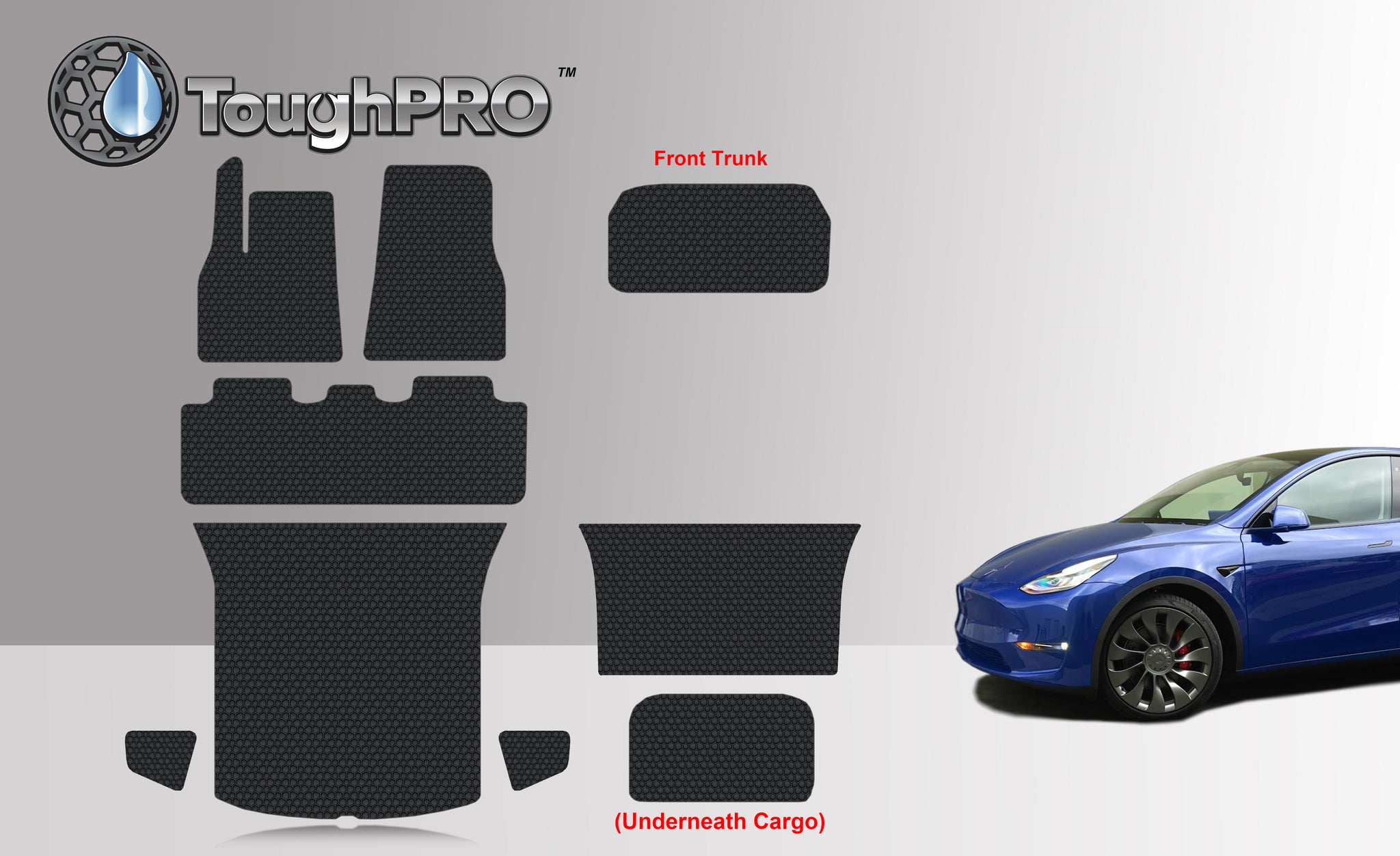 CUSTOM FIT FOR TESLA Model Y 5 Seater Performance Jan 2021 - Aug 2021 Full Set