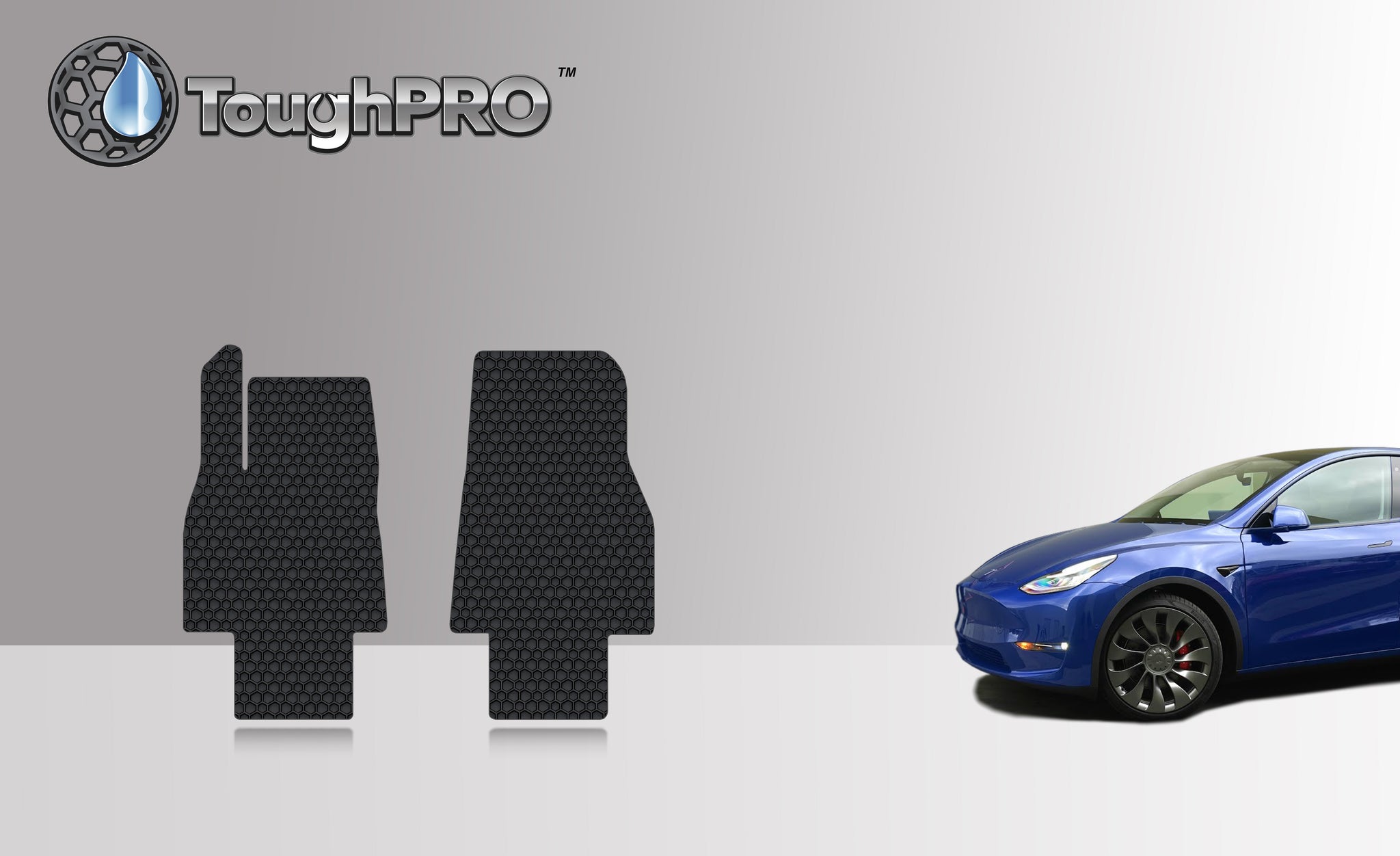 CUSTOM FIT FOR TESLA Model Y 7 Seater Performance 2021 Two Front Mats